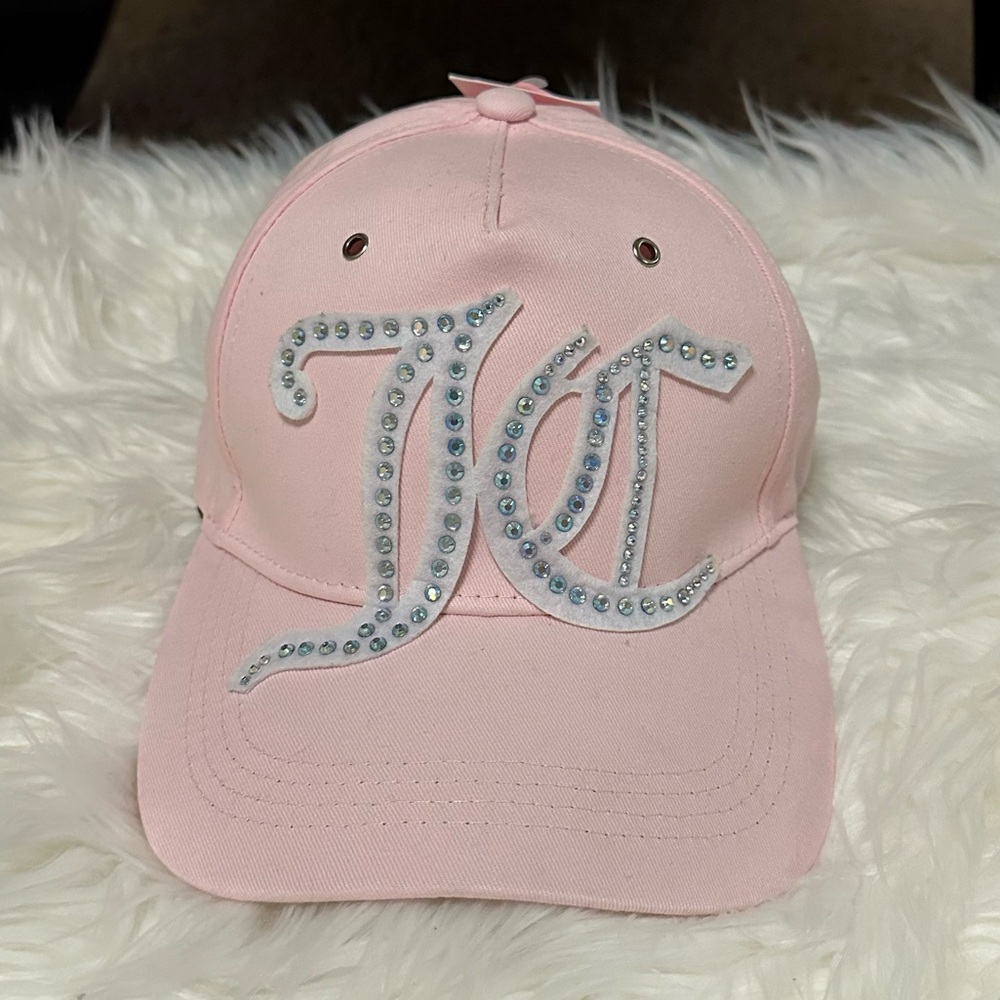 Juicy Couture Blinged Monogram Pink Ball Cap